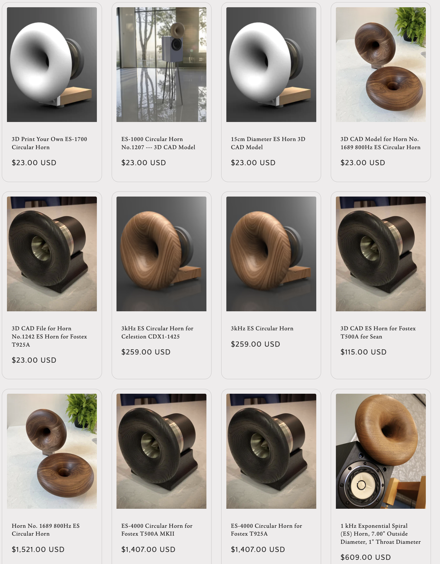 Joseph Crowe DIY Horns — Retro Vintage Modern Hi-Fi
